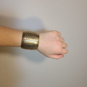 Gold-tone metal cuff bracelet